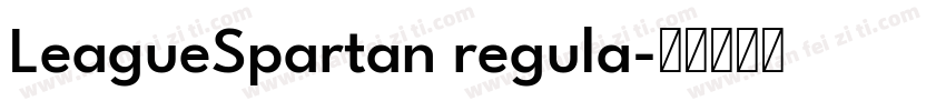 LeagueSpartan regula字体转换